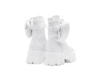 Prada brushed Rois Leather and Nylon Monolith Boots White - Image 2