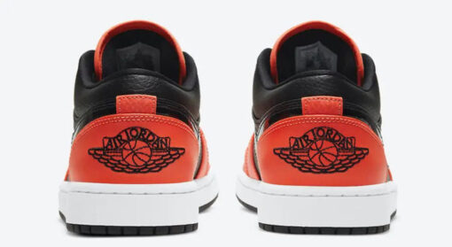 NIKE AIR JORDAN 1 LOW ORANGE BLACK - Image 3