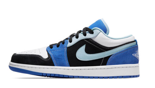 NIKE AIR JORDAN 1 LOW BLACK LASER BLUE