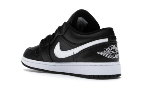 NIKE AIR JORDAN 1 LOW BLACK WHITE - Image 3