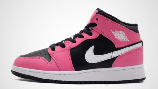 NIKE AIR JORDAN 1 MID PINK BLACK