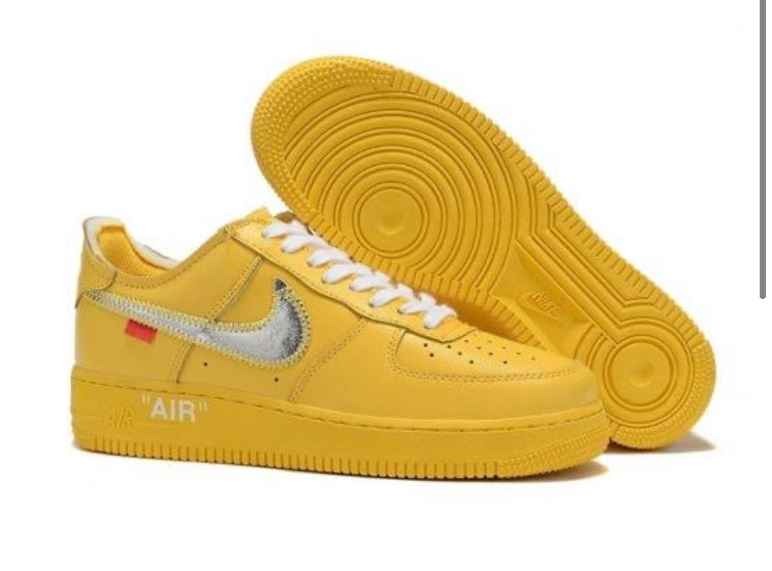 nike air off white yellow