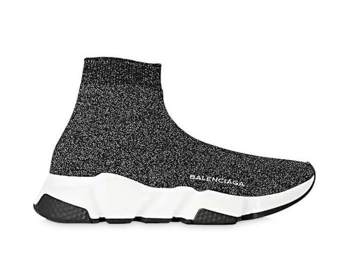 Balenciaga Speed Trainer Black Glitter Highclassrep