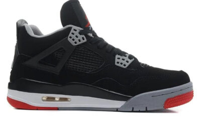 NIKE AIR JORDAN 4 BLACK (GREY X RED)