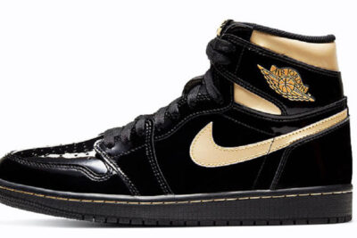 NIKE AIR JORDAN 1 RETRO BLACK METALIC GOLD