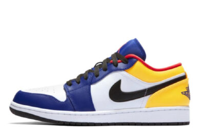 JORDAN 1 LOW WHITE NAVY YELLOW