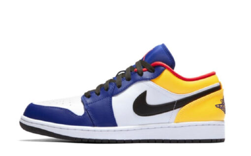 JORDAN 1 LOW WHITE NAVY YELLOW