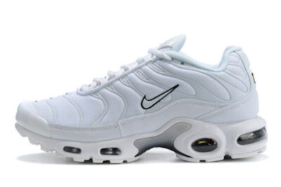 NIKE AIR MAX TN PLUS WHITE BLACK LOGO