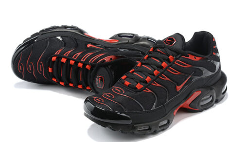 NIKE AIR MAX PLUS TN BLACK RED - Image 2
