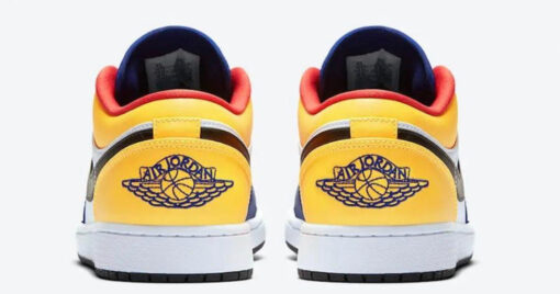 JORDAN 1 LOW WHITE NAVY YELLOW - Image 3