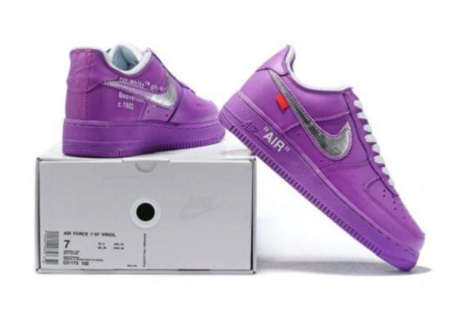 NIKE AIR FORCE X OFF WHITE 20 LILA - Image 3