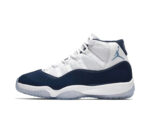 NIKE AIR JORDAN 11 WHITE AND NAVY BLUE