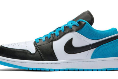 NIKE AIR JORDAN 1 LOW WHITE LASER BLUE