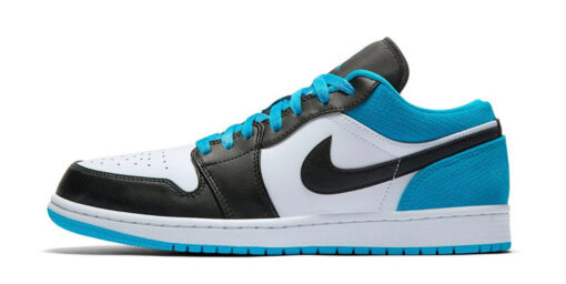 NIKE AIR JORDAN 1 LOW WHITE LASER BLUE