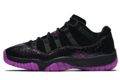 NIKE AIR JORDAN 11 LOW BLACK X PURPLE