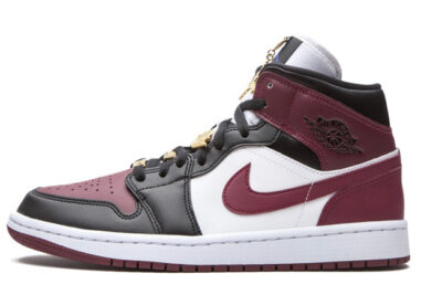 NIKE AIR JORDAN 1 MID BLACK BEETROOT
