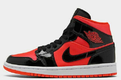 NIKE AIR JORDAN 1 MID BRIGHT CRIMSON