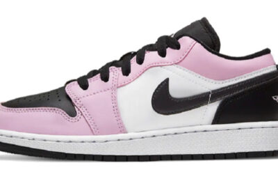 NIKE AIR JORDAN 1 LOW WHITE LIGHT ARTIC PINK