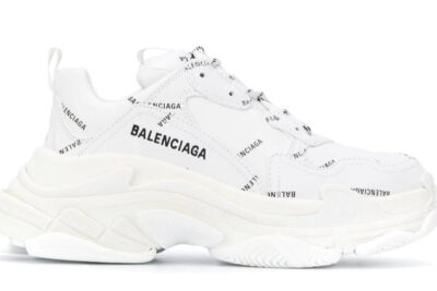 Triple S490 White Logo