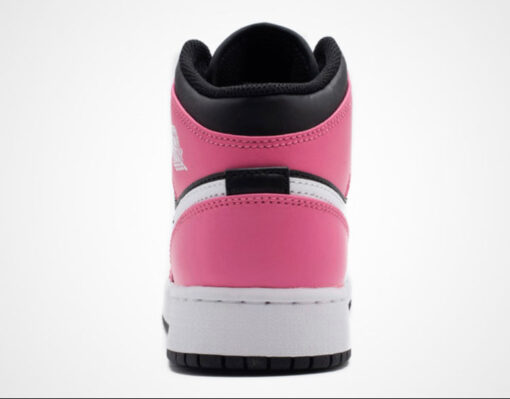 NIKE AIR JORDAN 1 MID PINK BLACK - Image 3