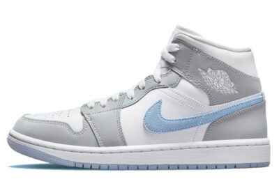 NIKE AIR JORDAN 1 MID WOLF GREY ALUMINUM