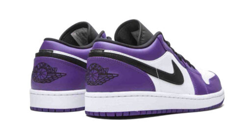 NIKE AIR JORDAN 1 LOW COURT PURPLE WHITE - Image 3