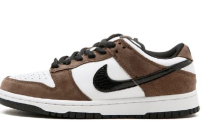 Nike SB Dunk Low White Black Trail End Brown