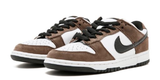 Nike SB Dunk Low White Black Trail End Brown - Image 4