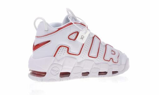 NIKE AIR MORE UPTEMPO WHITE RED - Image 2