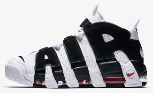 Nike Air More Uptempo White Black Red
