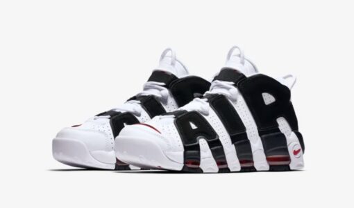 Nike Air More Uptempo White Black Red - Image 3