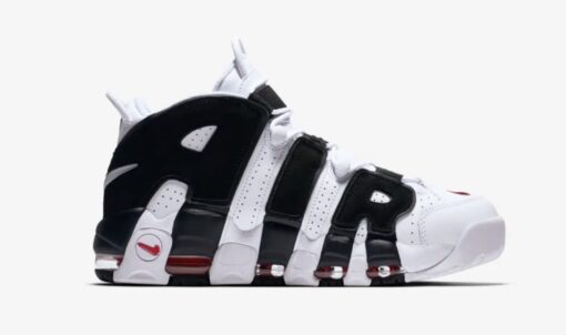 Nike Air More Uptempo White Black Red - Image 4