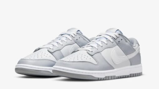 Nike SB Dunk Low Retro Grey and White - Image 3