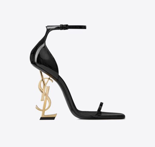 YSL Sandal 1 Black Gold