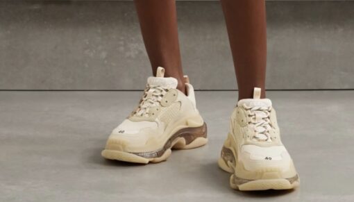 Balenciaga Triple S Clear Sole Beige - Image 4