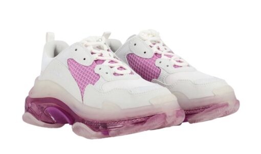 Balenciaga Triple S Clear Sole White Pink - Image 2