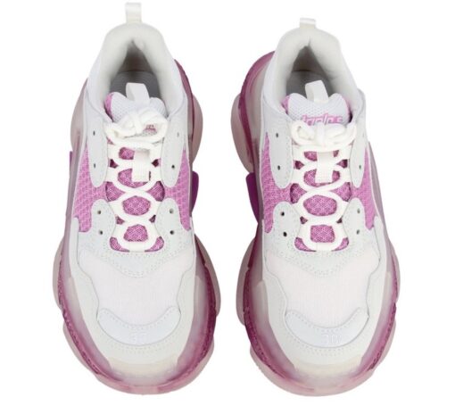 Balenciaga Triple S Clear Sole White Pink - Image 4