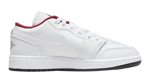 Nike Air Jordan 1 Low GS White Red - Image 2