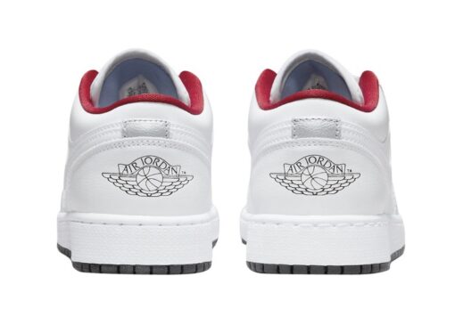 Nike Air Jordan 1 Low GS White Red - Image 4