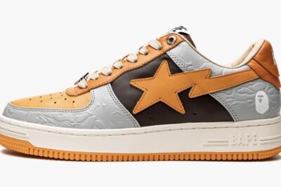 Bape STA Low Grey Orange
