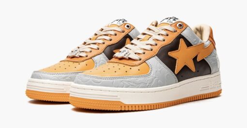 Bape STA Low Grey Orange - Image 2