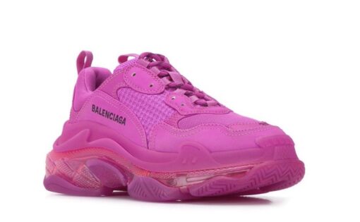 Balenciaga Triple S Clear Sole Fucsia - Image 2