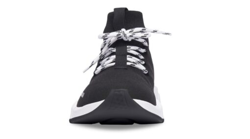 Balenciaga Speed Trainer Lace Up Black White - Image 2