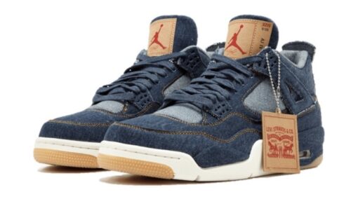 Air Jordan 4 Retro NRG Blue Levis - Image 2