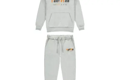 Trapstar Tracksuit Grey & Orange