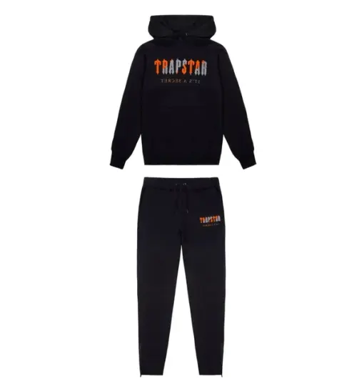 Trapstar Tracksuit Orange & Black