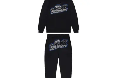 Trapstar Shooters Tracksuits Blue & Black