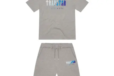 Trapstar Tracksuit Short Grey & Blue