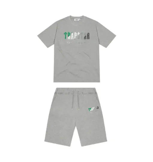 Trapstar Tracksuit Short Grey & Green