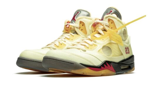 Nike Air Jordan 5 Retro Off-White Sail - Image 2